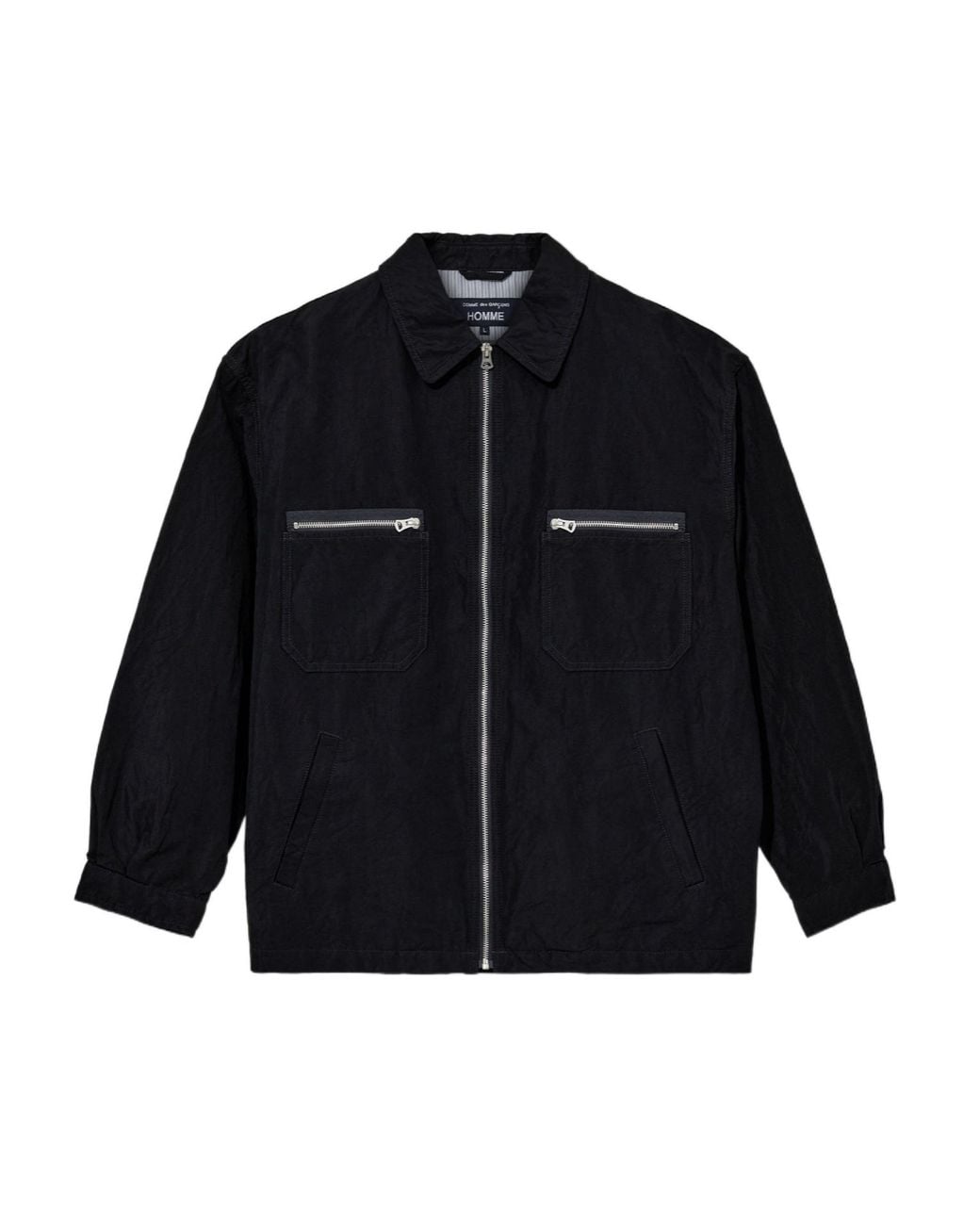 Comme des Garçons Blue Long-Sleeved Casual Jacket for men