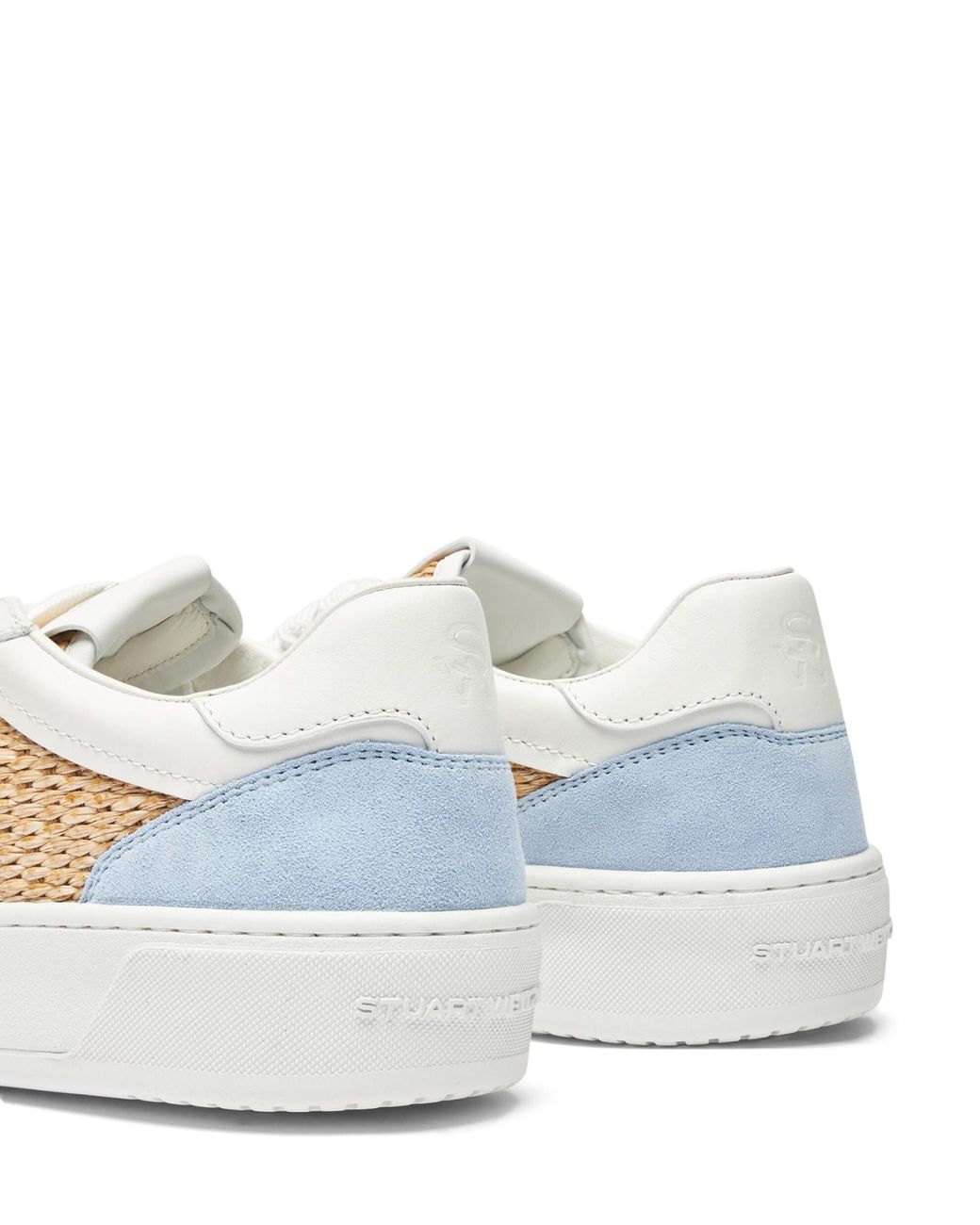 Stuart Weitzman White Sw Courtside Logo Sneakers