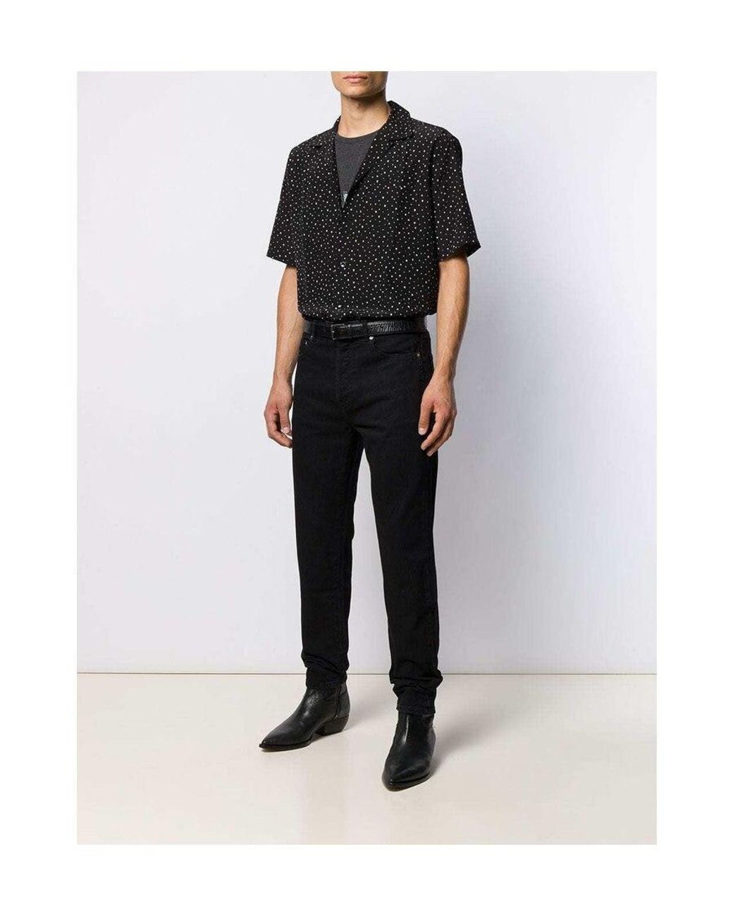Saint Laurent Black Straight Leg Jeans for men