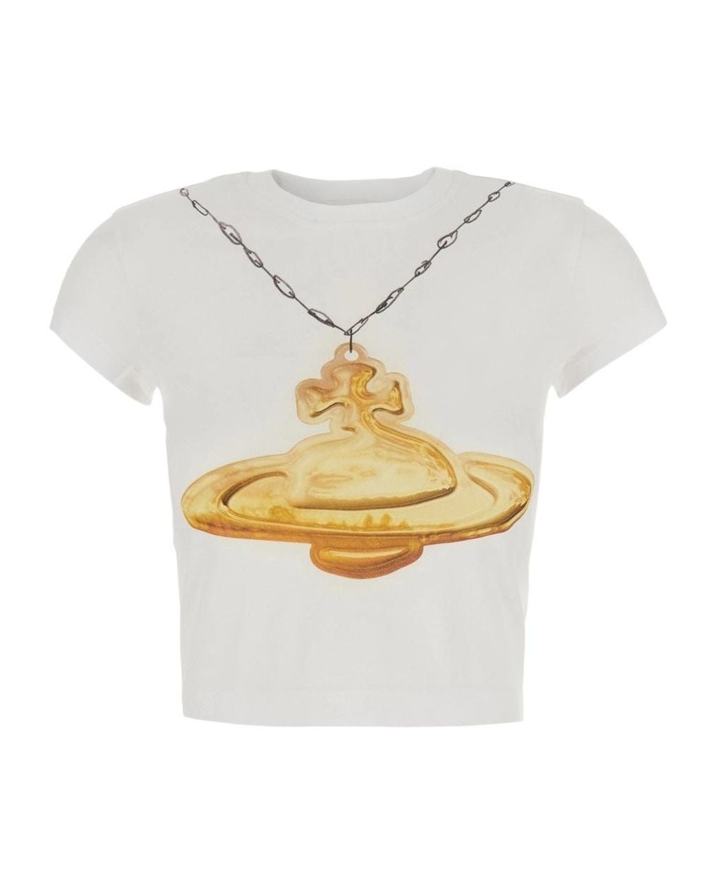 Vivienne Westwood White 'gold Orb Classic' T-shirt