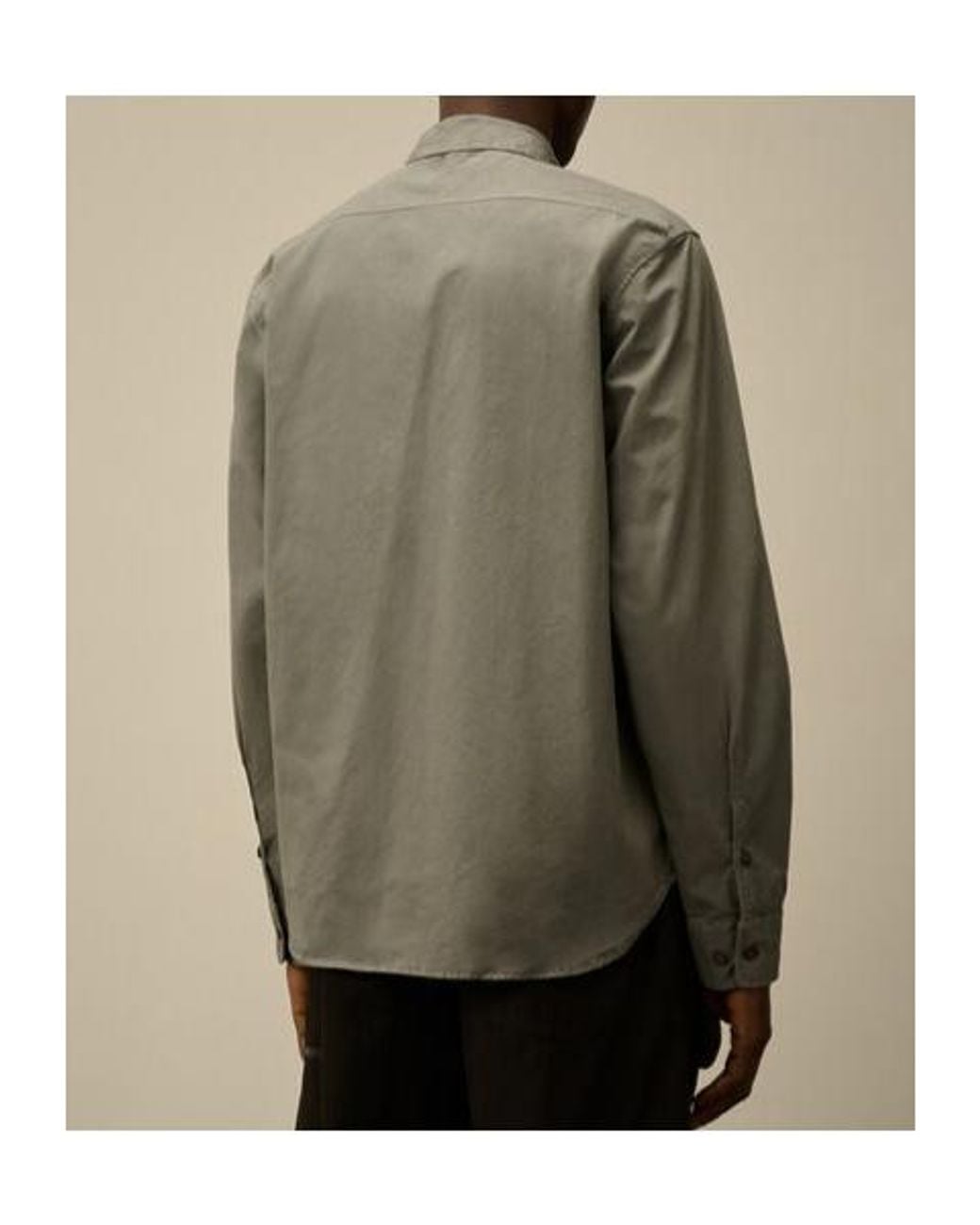 C P Company Green Gabardine Shirt for men