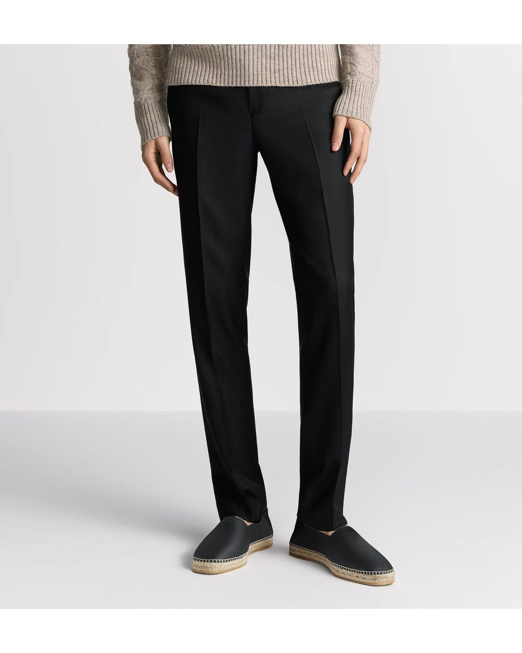 Dior Black Icons Regular-Fit Pants for men