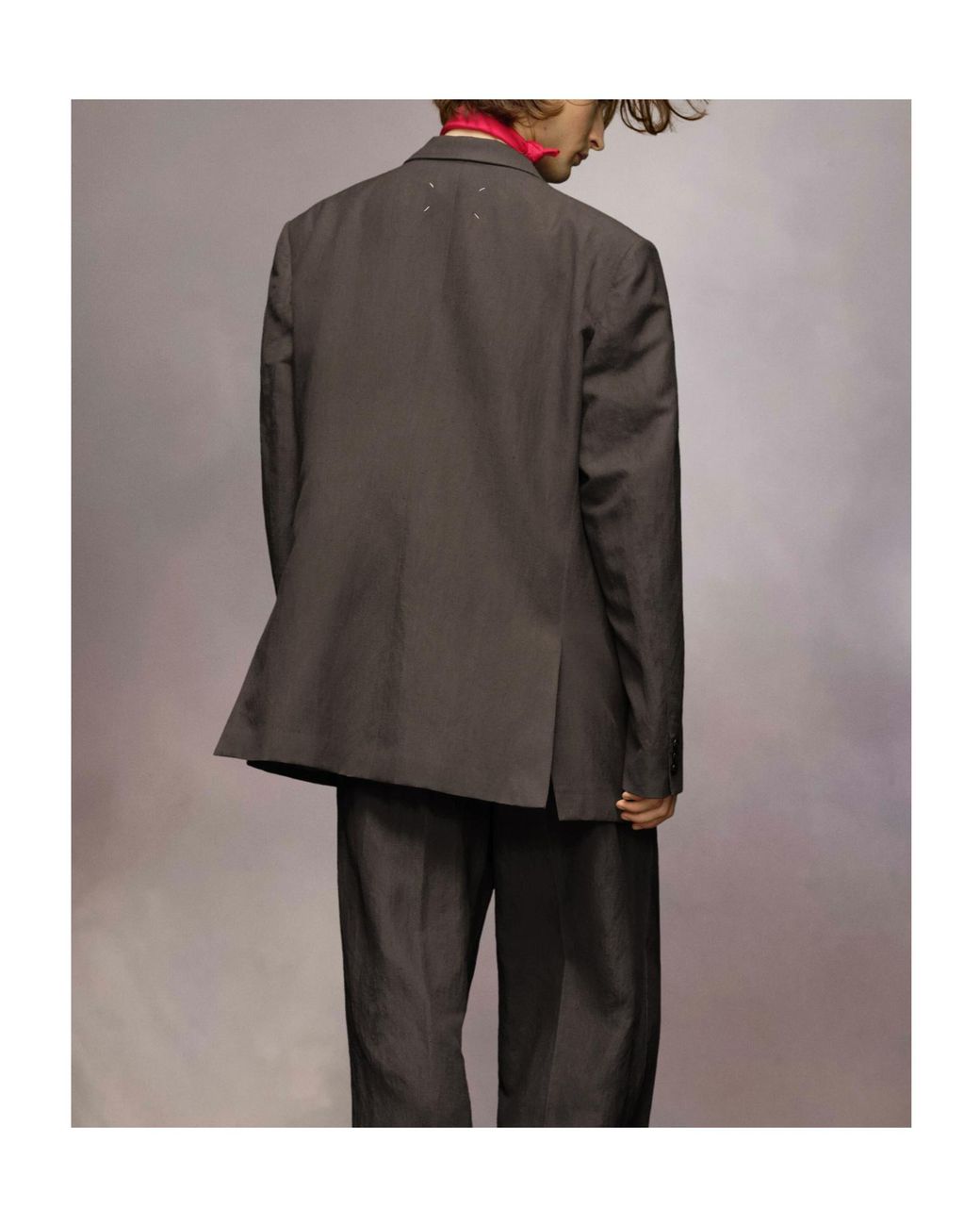 Maison Margiela Brown Single-Breasted Tailored Blazer