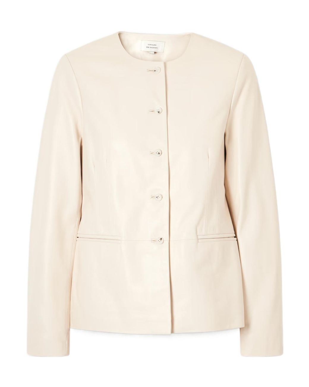 Loulou de Saison Natural Adea Leather Jacket