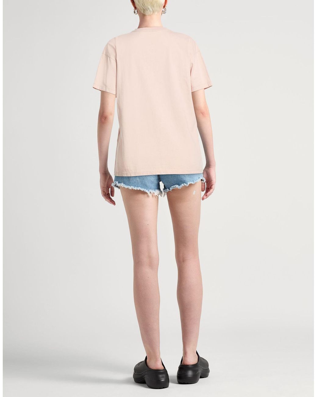 Maison Margiela Pink Plain Colour T-Shirt