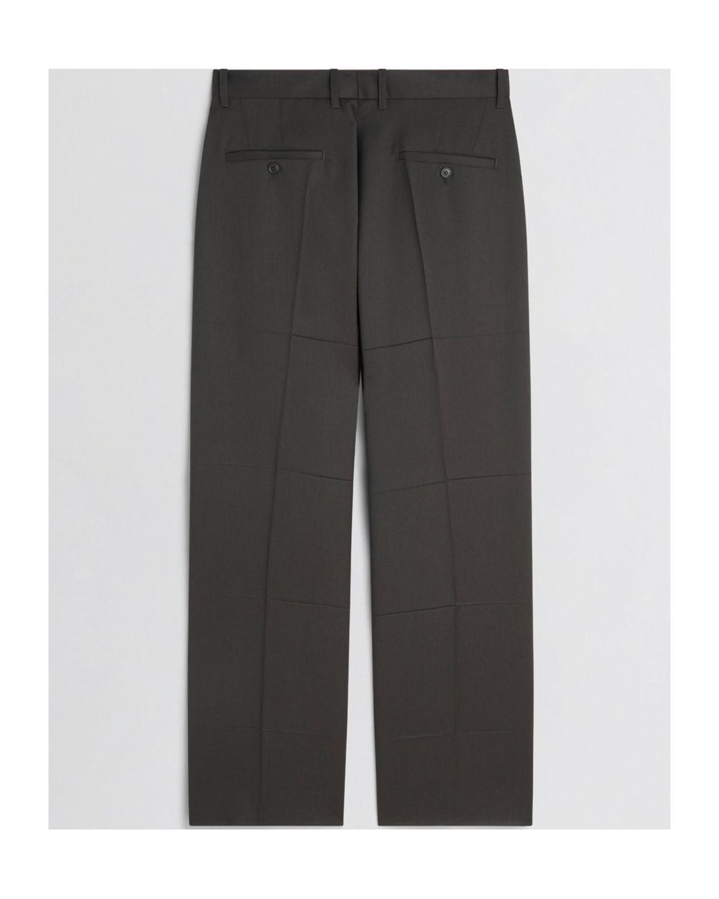 Phoebe Philo Gray Pleated Casual Trousers