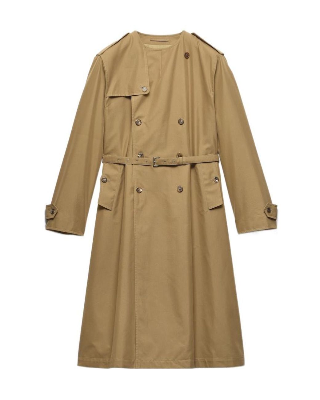 Prada Natural Cotton Blend Coat for men