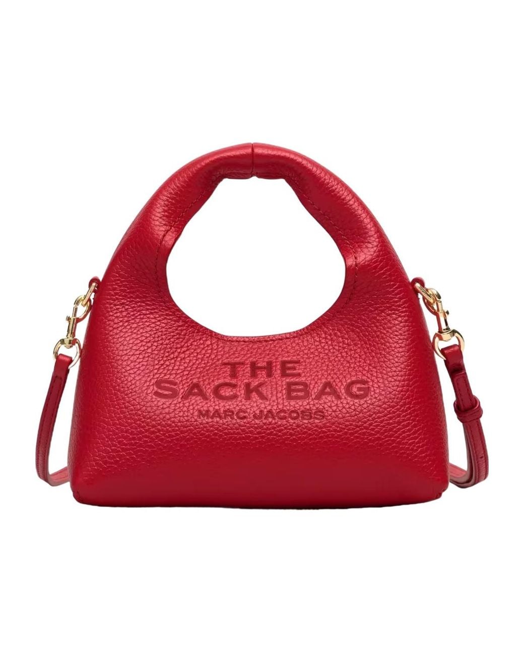 Marc Jacobs Red The Micro Crossbody Sack Bag