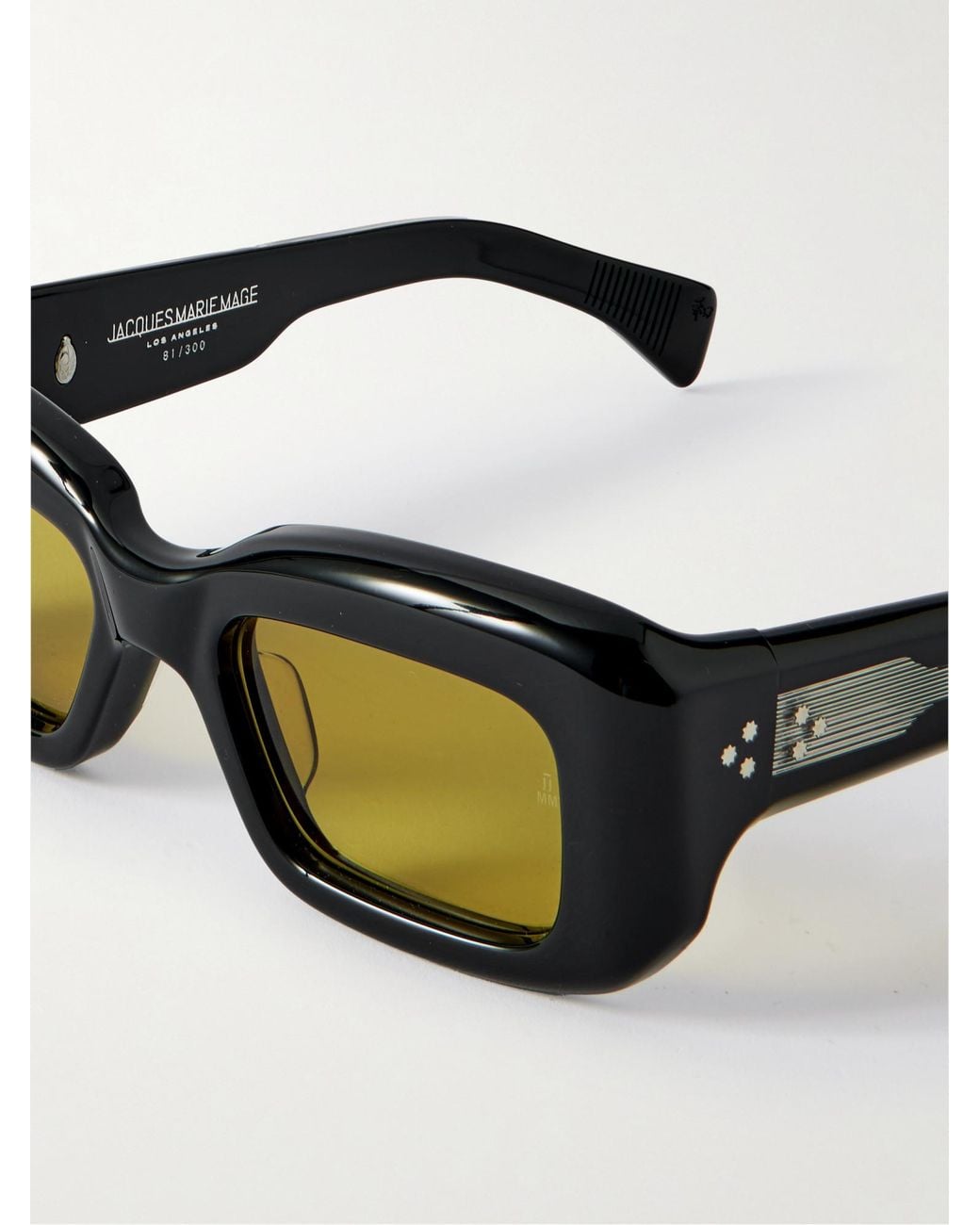 Jacques Marie Mage Black Acetate Sunglasses