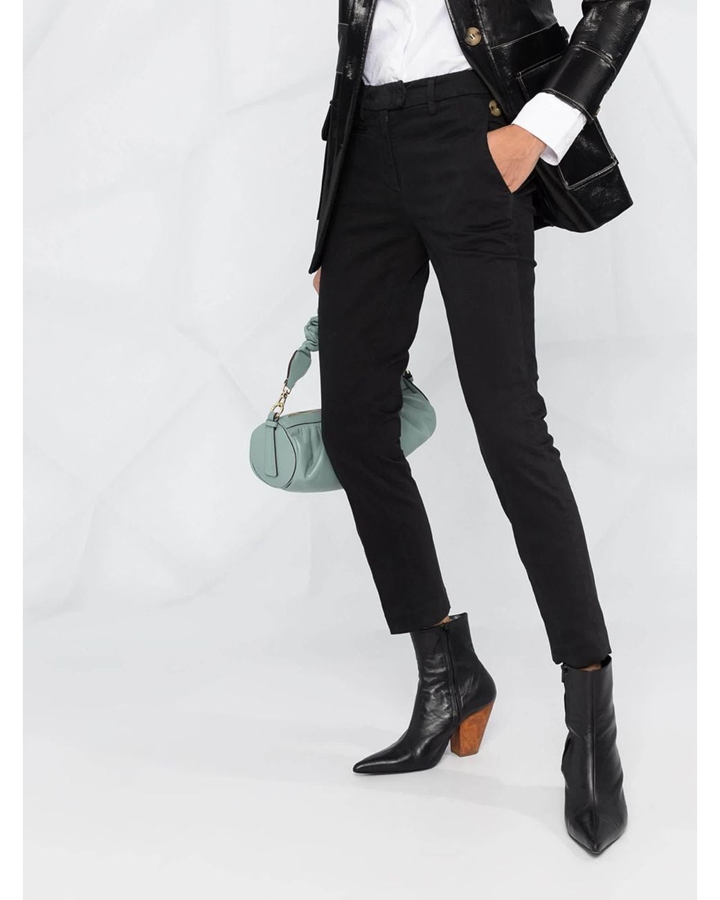 Dondup Black Slim Tailored Pants
