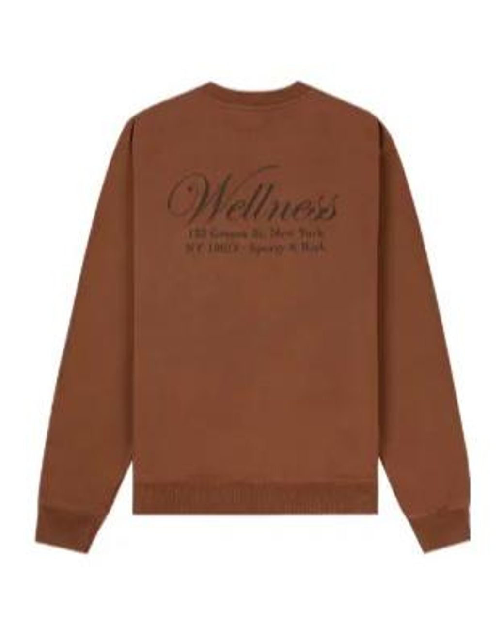 Sporty & Rich Brown Soho Wellness Long-Sleeved Sweater