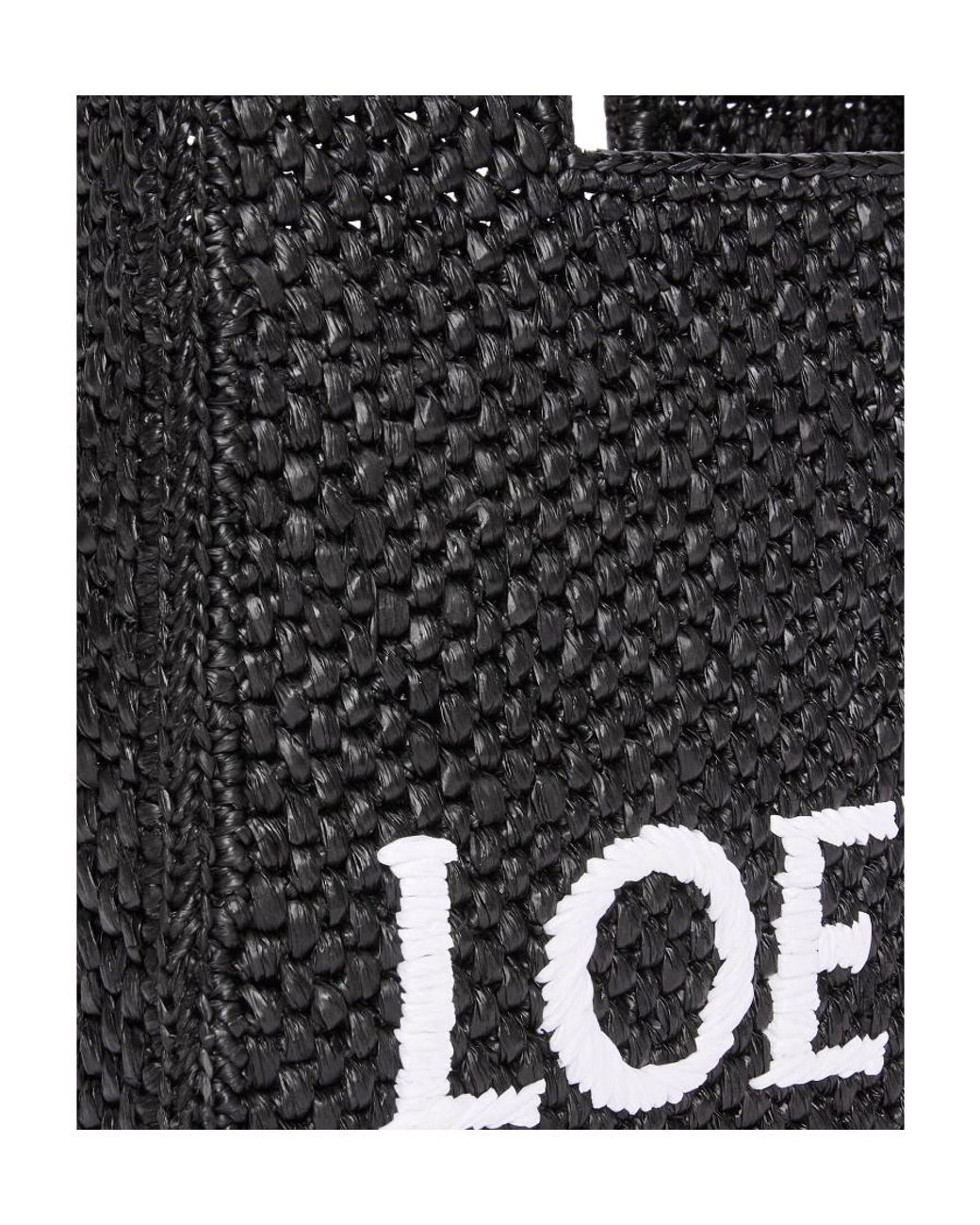 Loewe Black Mini Font Tote