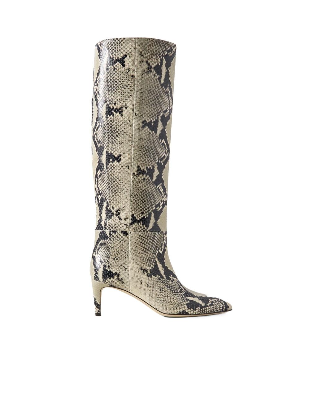 Paris Texas White Snake Print Pointed-Toe Stiletto Heels