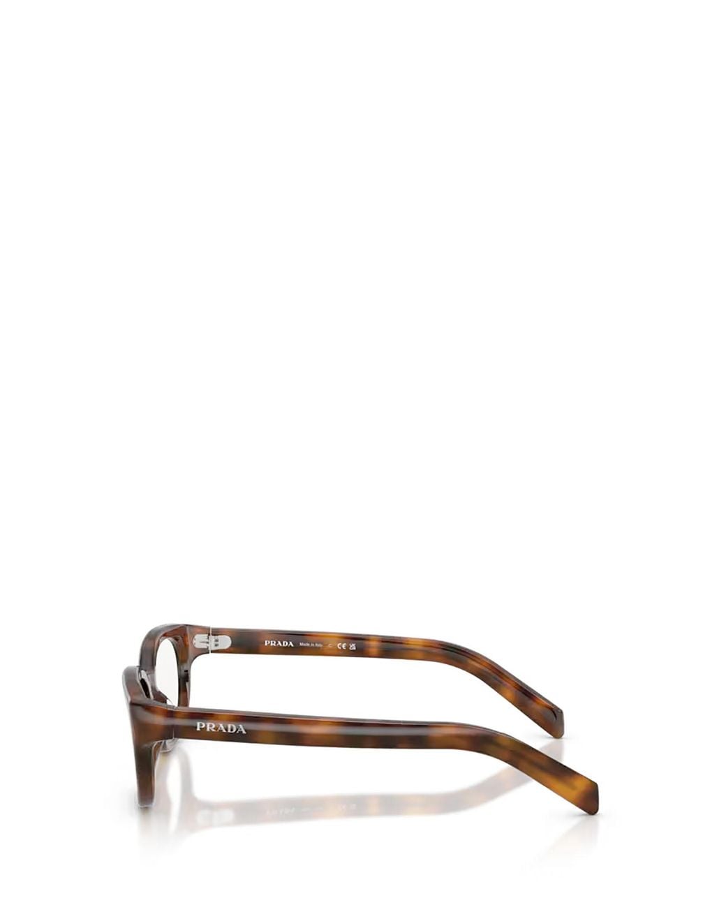 Prada White Eyewear Round Frame Glasses