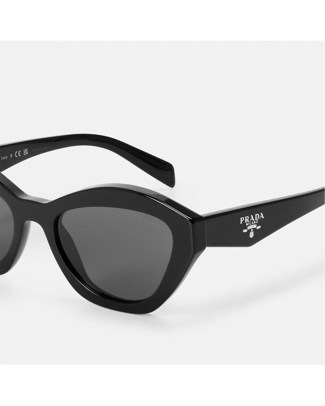 Prada White Symbole Logo Sunglasses
