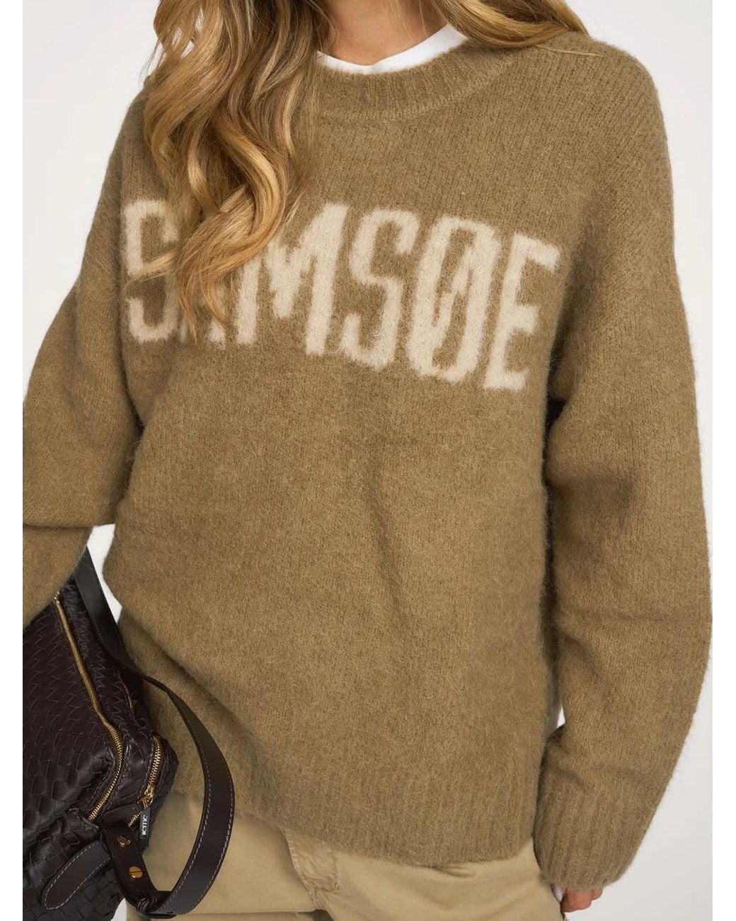 Samsøe & Samsøe Green Samsøe Samsøe Sajeanne Logo Knitted Sweater