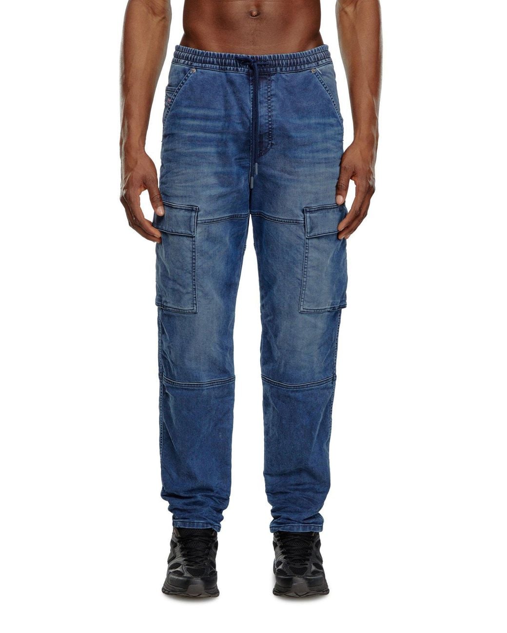 DIESEL Blue 2050 D Krooley Cargo Jeans for men