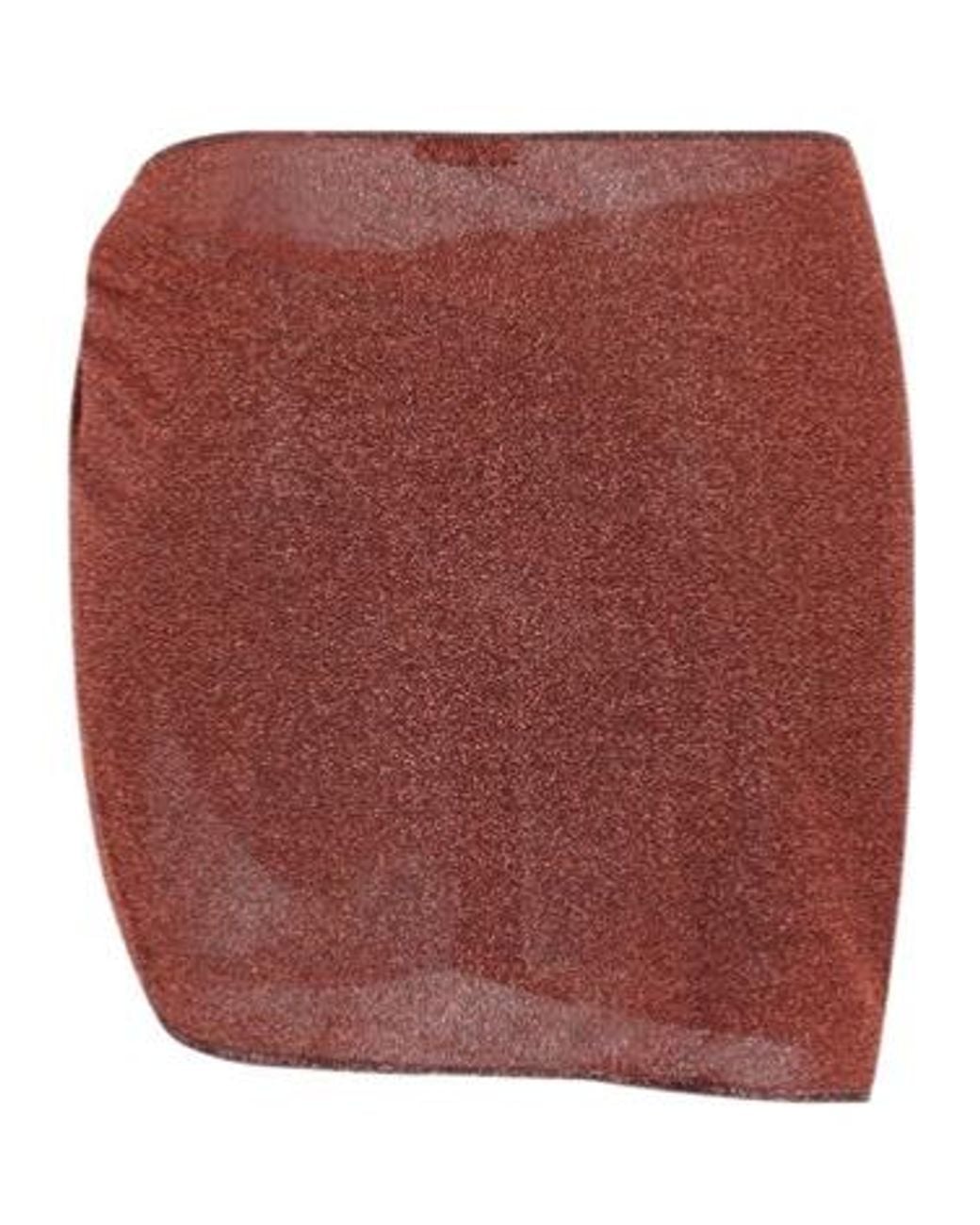 Oseree Red Oséree Lurex Shell-Detail Mini Beach Skirt