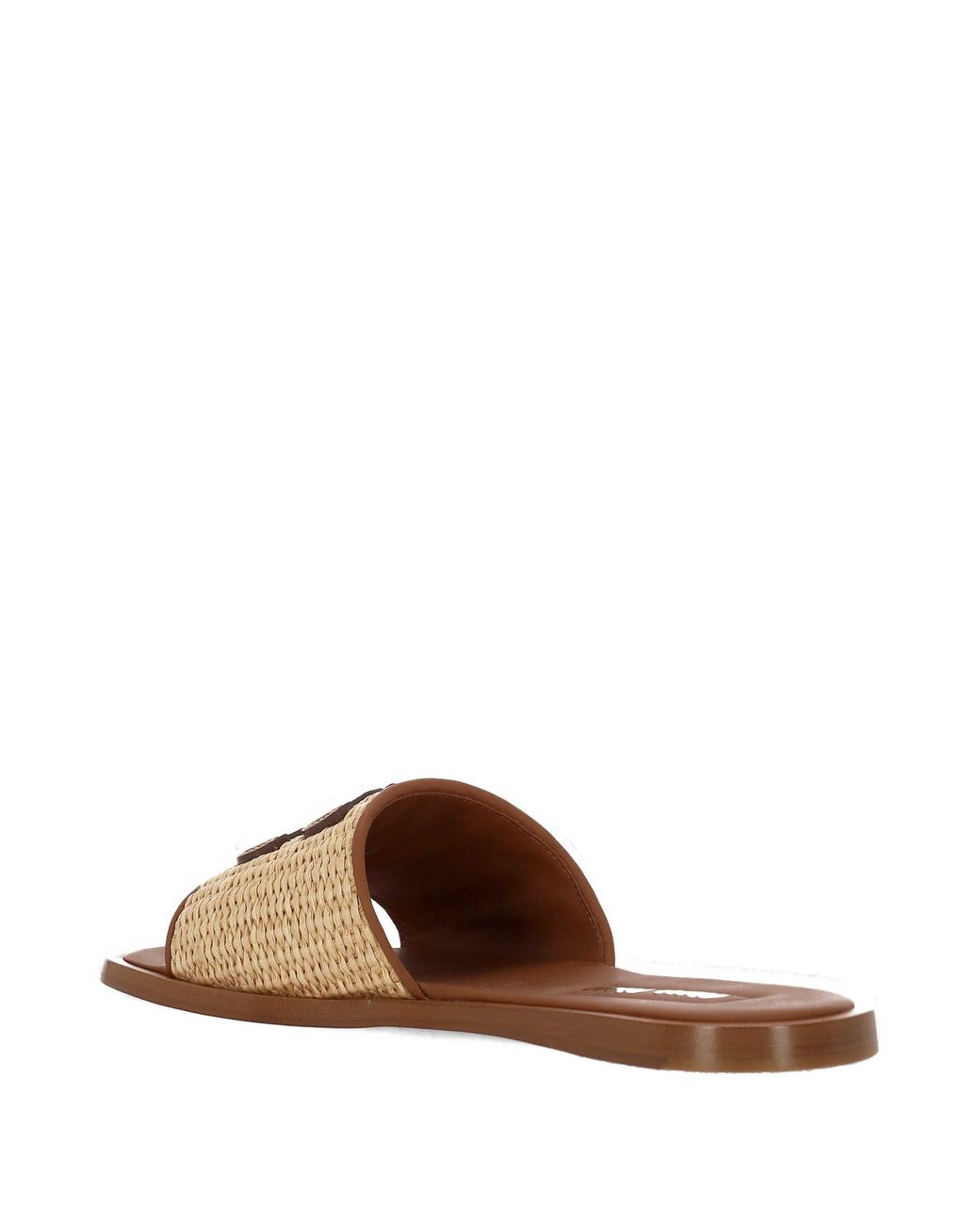 Miu Miu Multicolor Round-Toe Flat Sandals