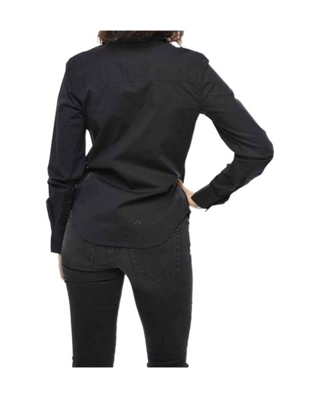 DIESEL Long-Sleeved Shirt in Black | Lyst