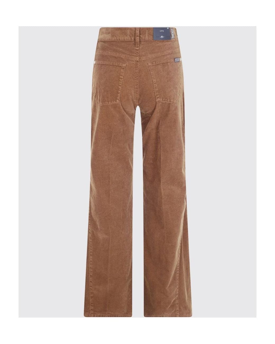 7 For All Mankind Brown Lotta Corduroy-Effect Trousers