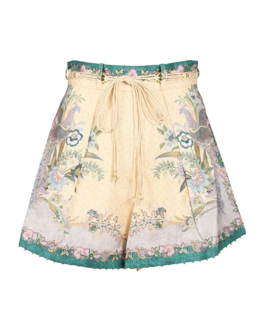 Zimmermann Natural "Indra" Shorts