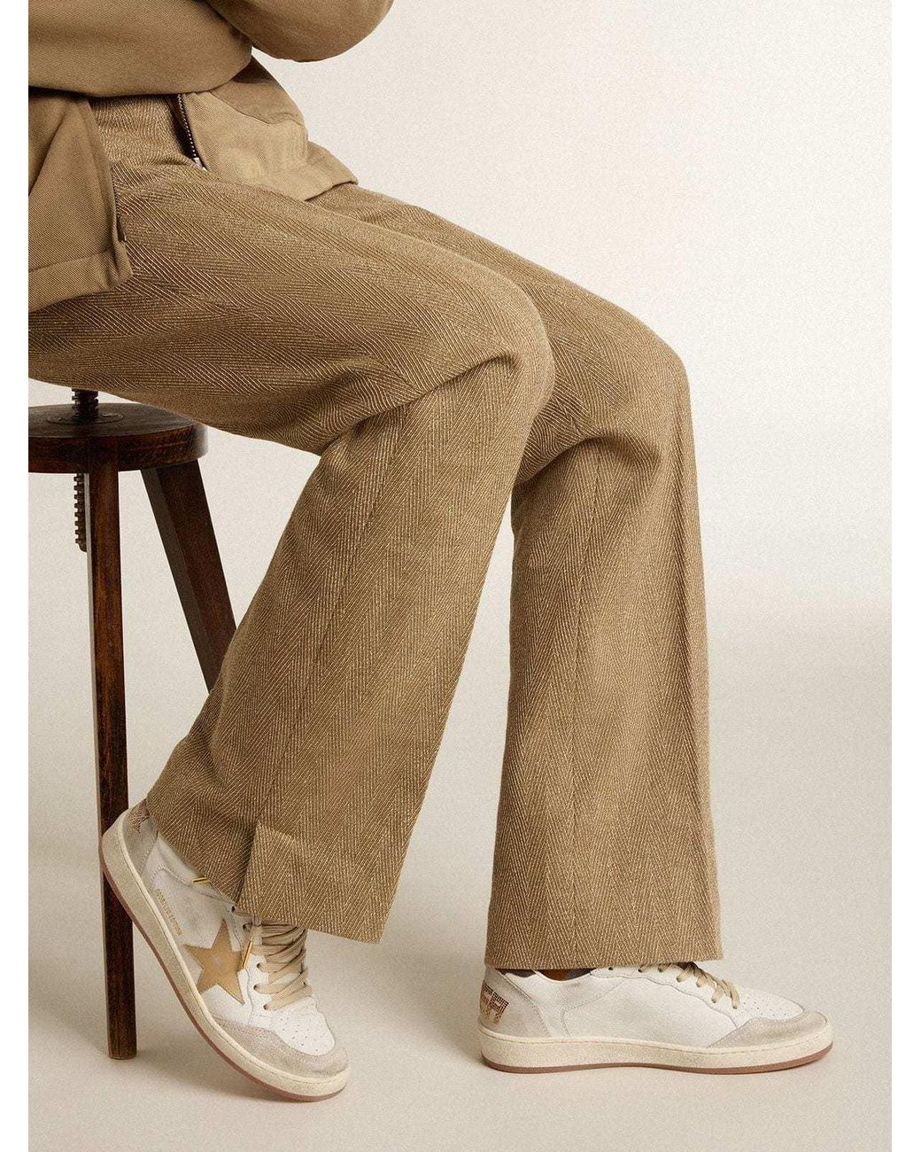 Golden Goose Deluxe Brand Natural Ball Star Ltd With Star And Heel Tab