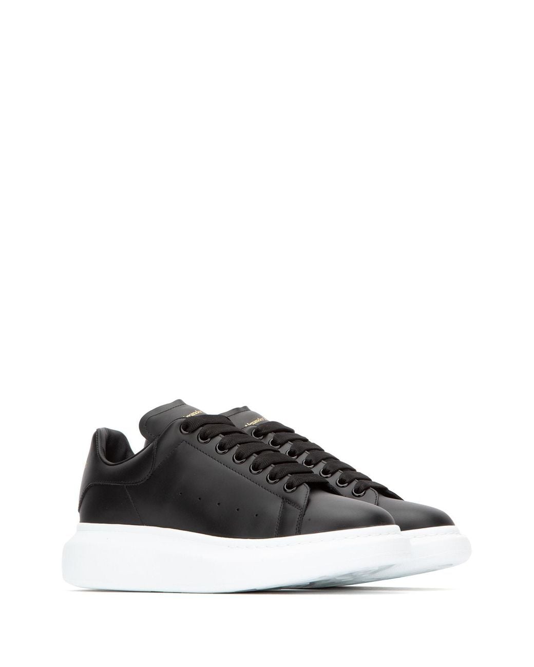 McQueen Black Oversized Low-Top Sneakers