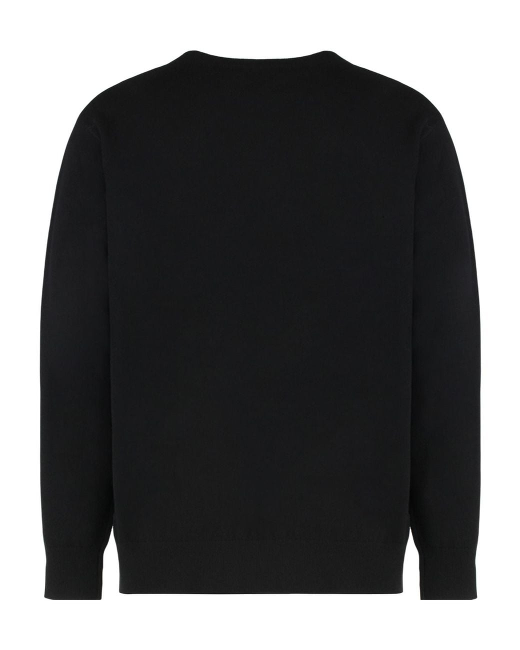 Dries Van Noten Black Crewneck Knitted Sweater for men