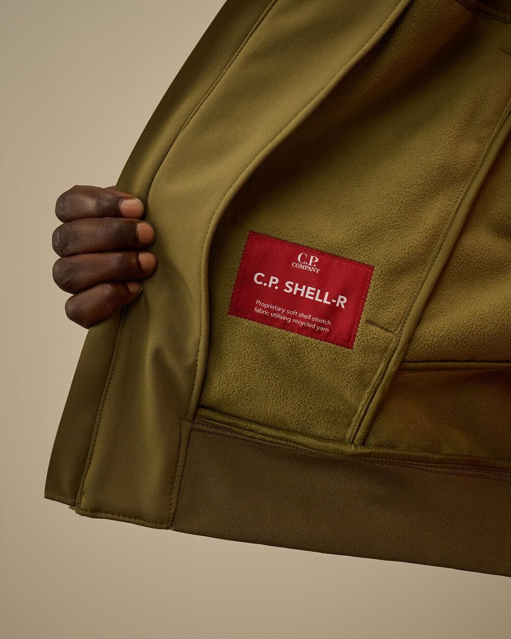 C P Company Green C.P. Shell-R Hooded Jacket for men