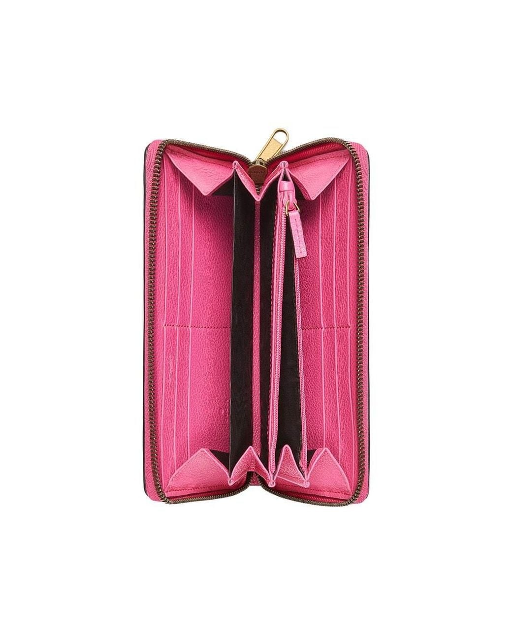 Gucci Pink Logo Printed Zipper Wallet for men