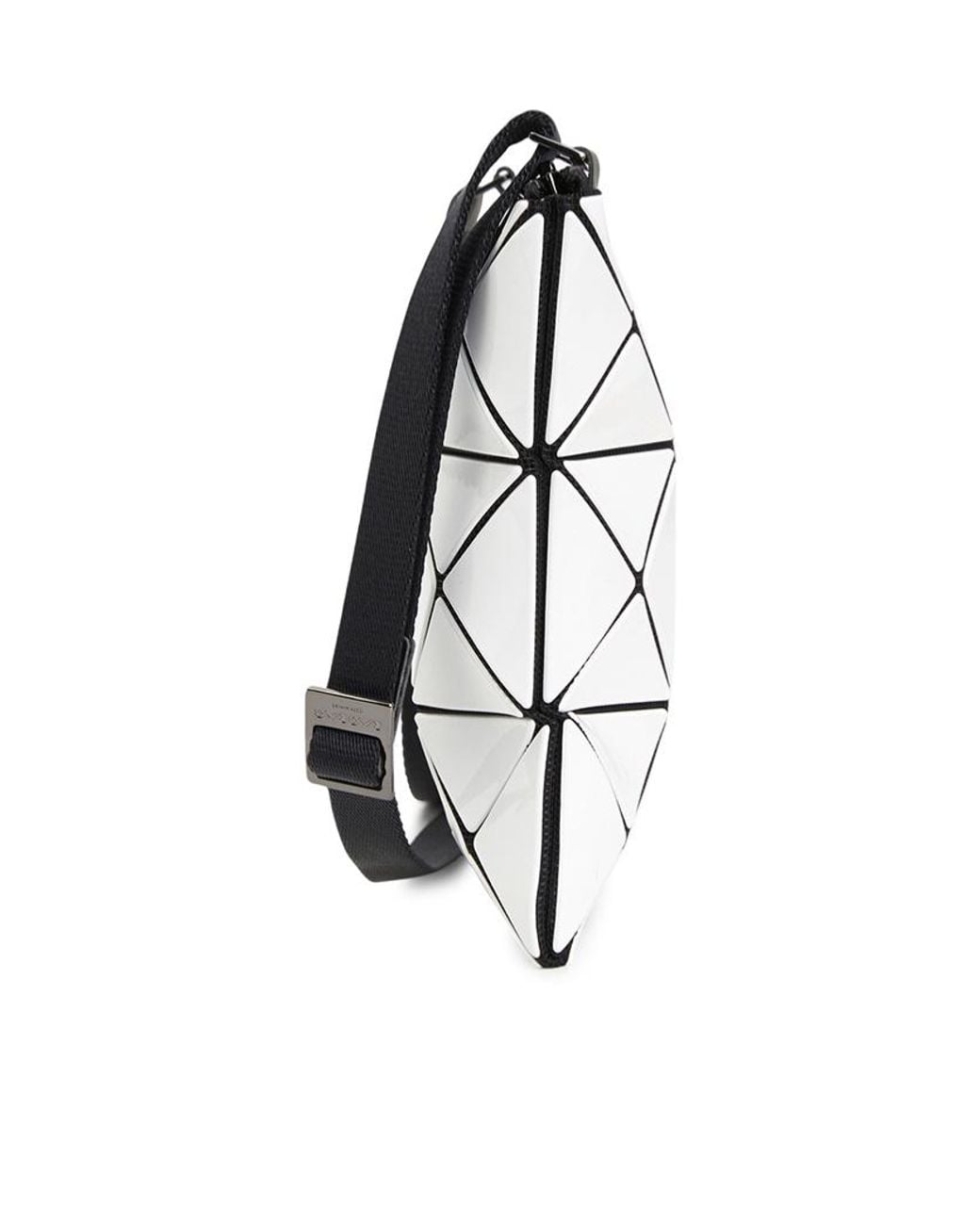 Issey Miyake White Geometric Crossbody Bag