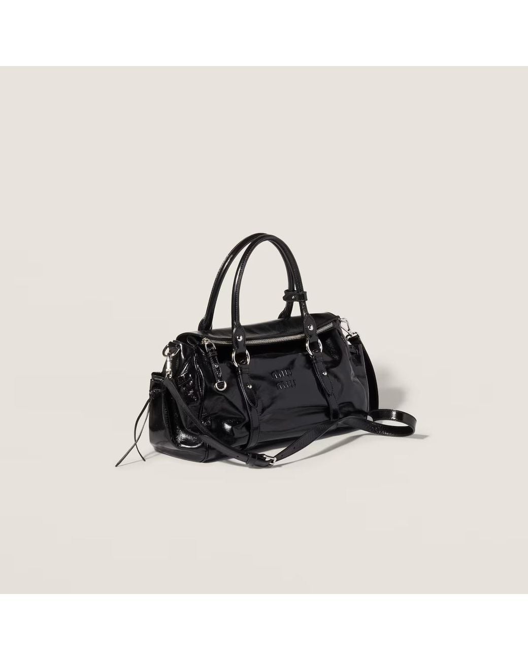 Miu Miu Black Shiny Leather Bag