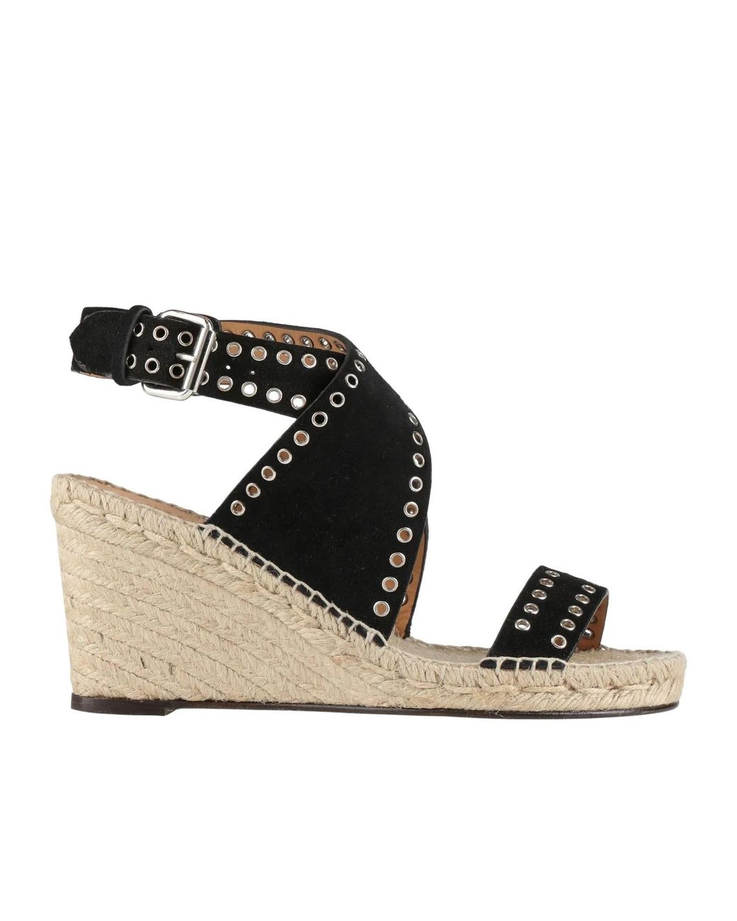 Isabel Marant Black Espadrille Sandals