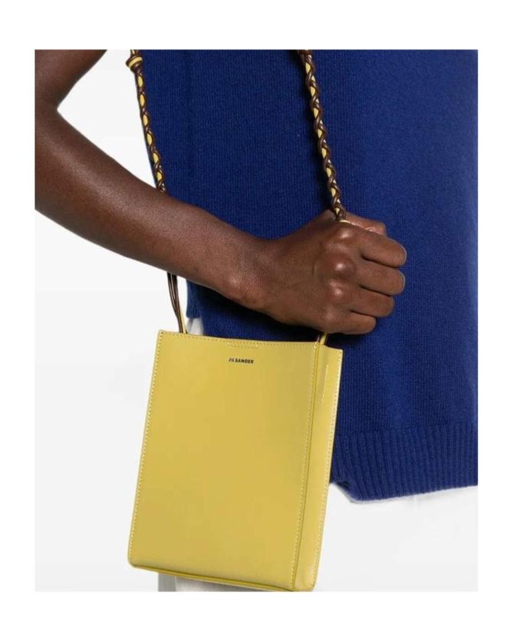 Jil Sander Metallic Logo Shoulder Bag