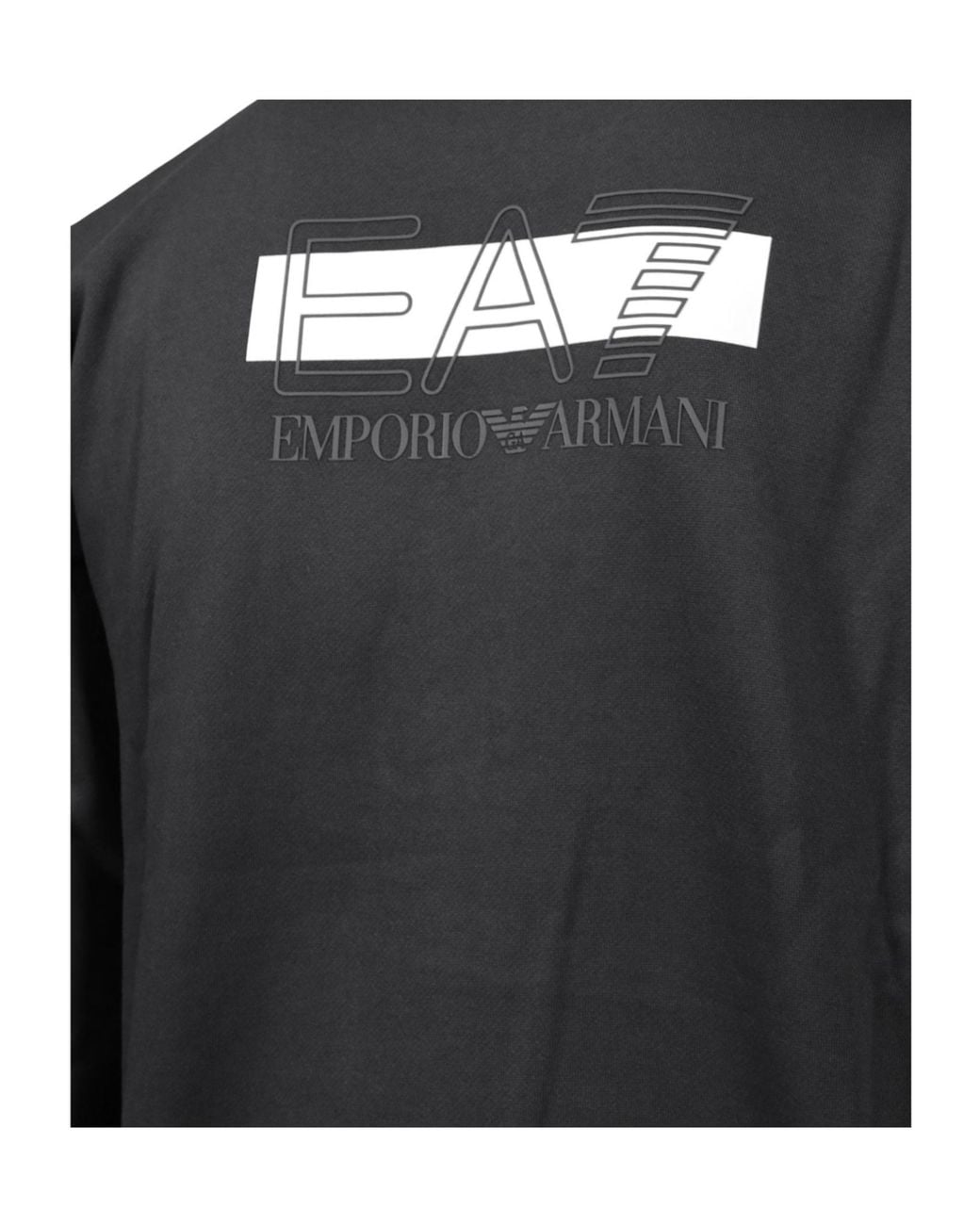 EA7 Black Logo Turtleneck Tracksuit for men