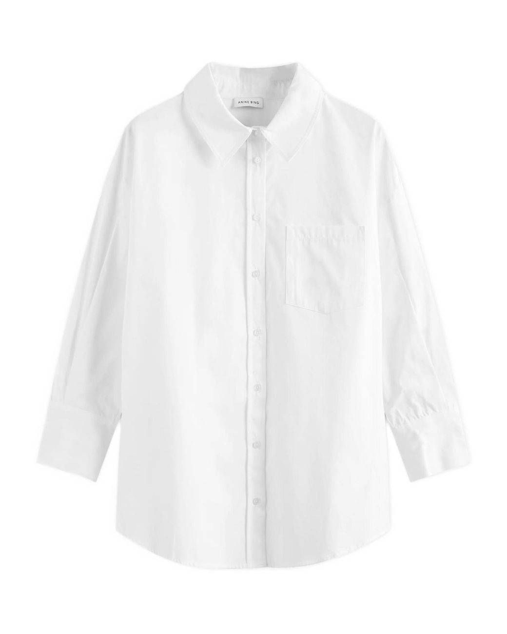Anine Bing White Long-Sleeve Shirt