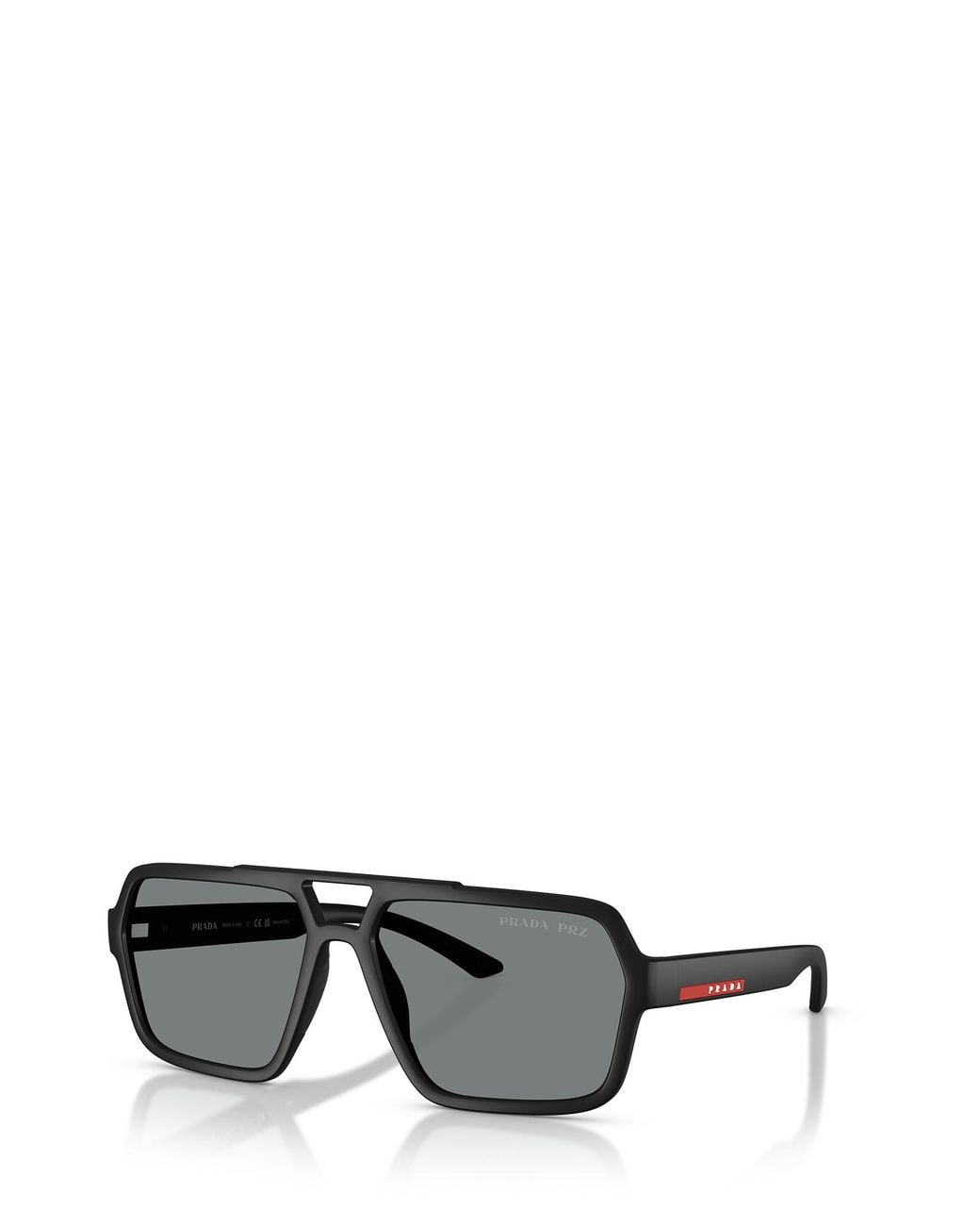 Prada Linea Rossa Gray Prada Eyewear Aviator Sunglasses for men