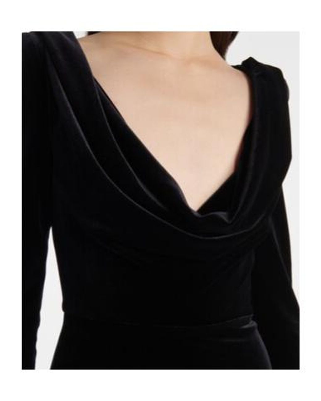 Alex Perry Black Velvet Corset Dress