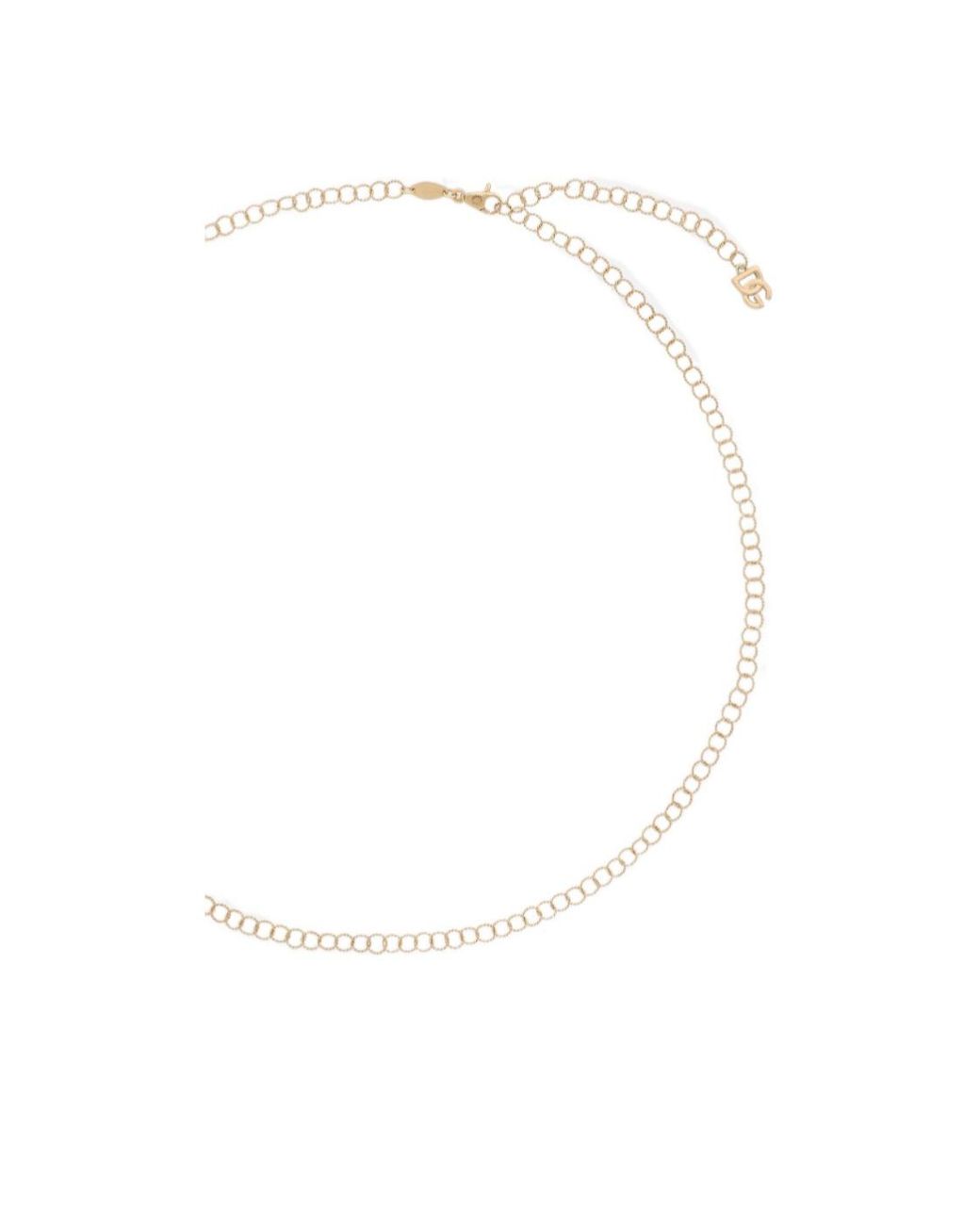 Dolce & Gabbana White Chain Necklace for men