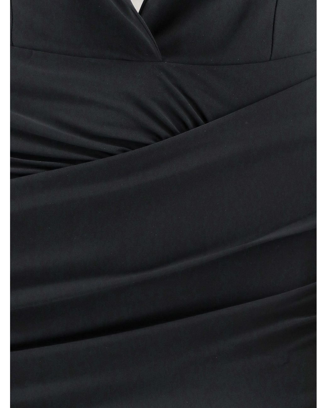 Amazuìn Black Jess Ruched Tuxedo Mini Dress