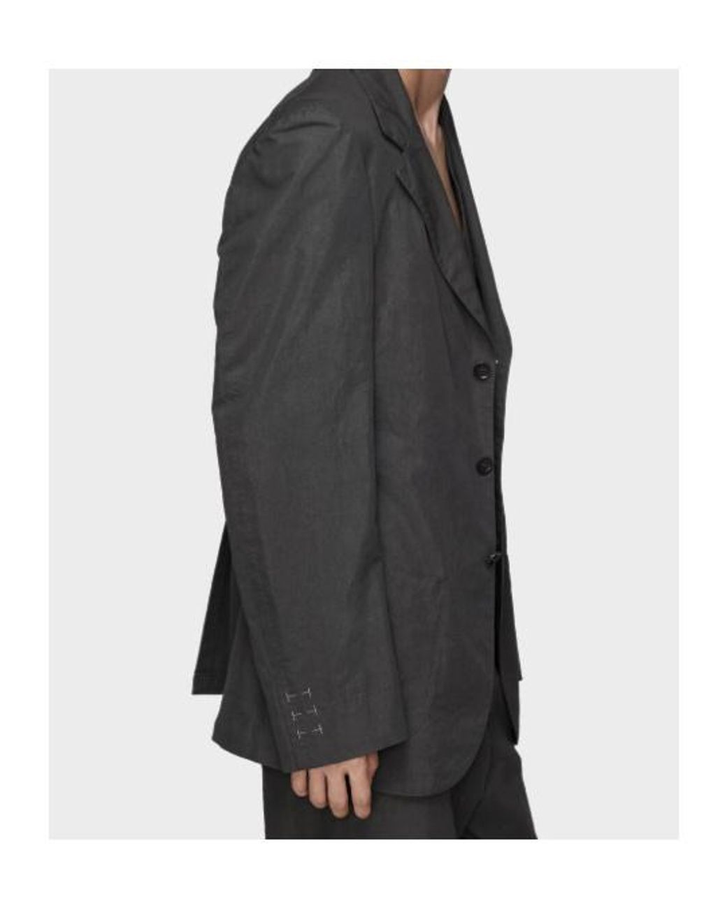 Maison Margiela Gray Cotton Silk Jacket for men