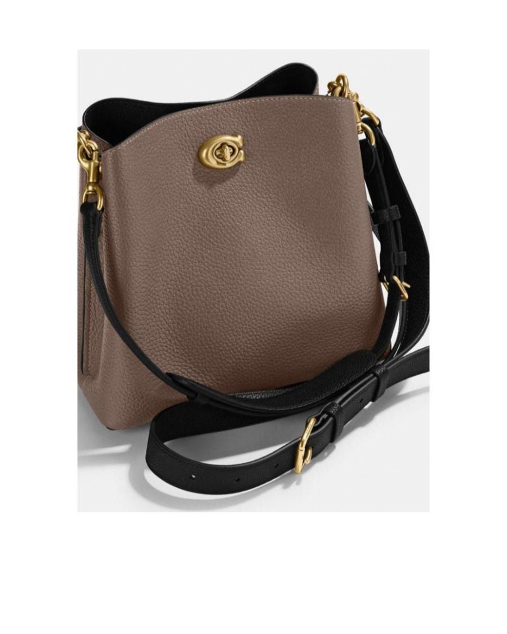 COACH Brown Willow Bucket Bag