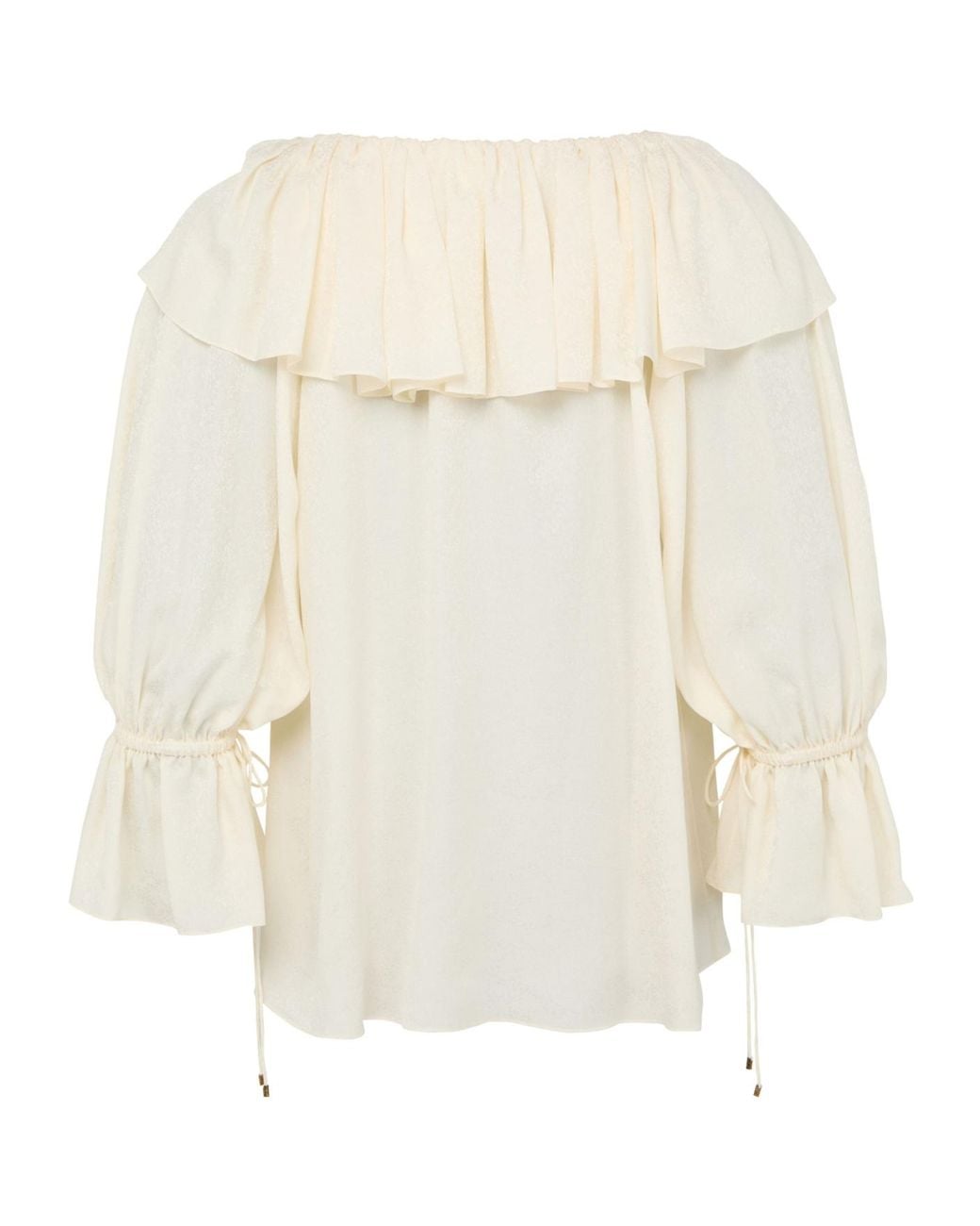 Chloé White Ruffled Cover-Up