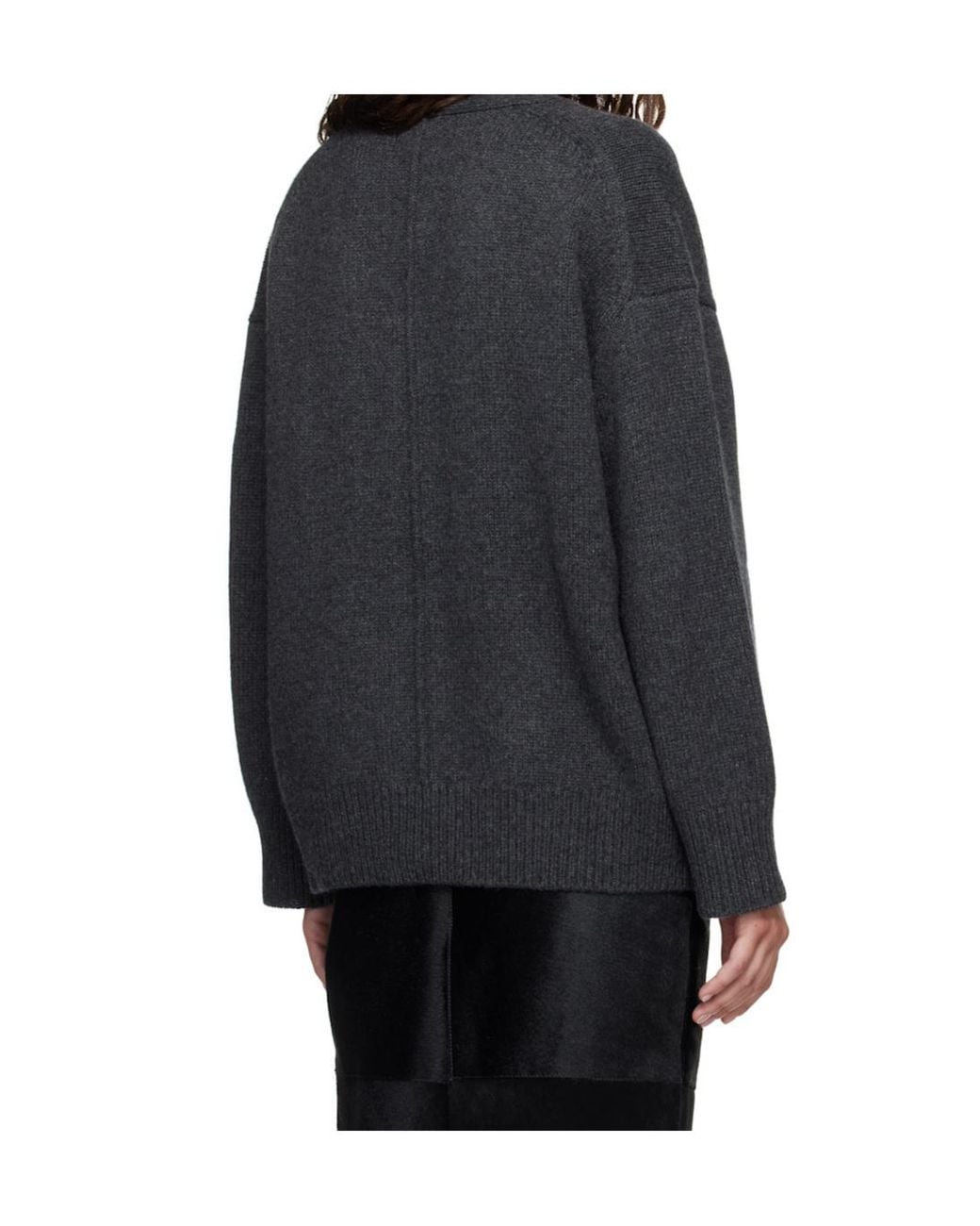 Loulou de Saison Black Button-Front Cardigan