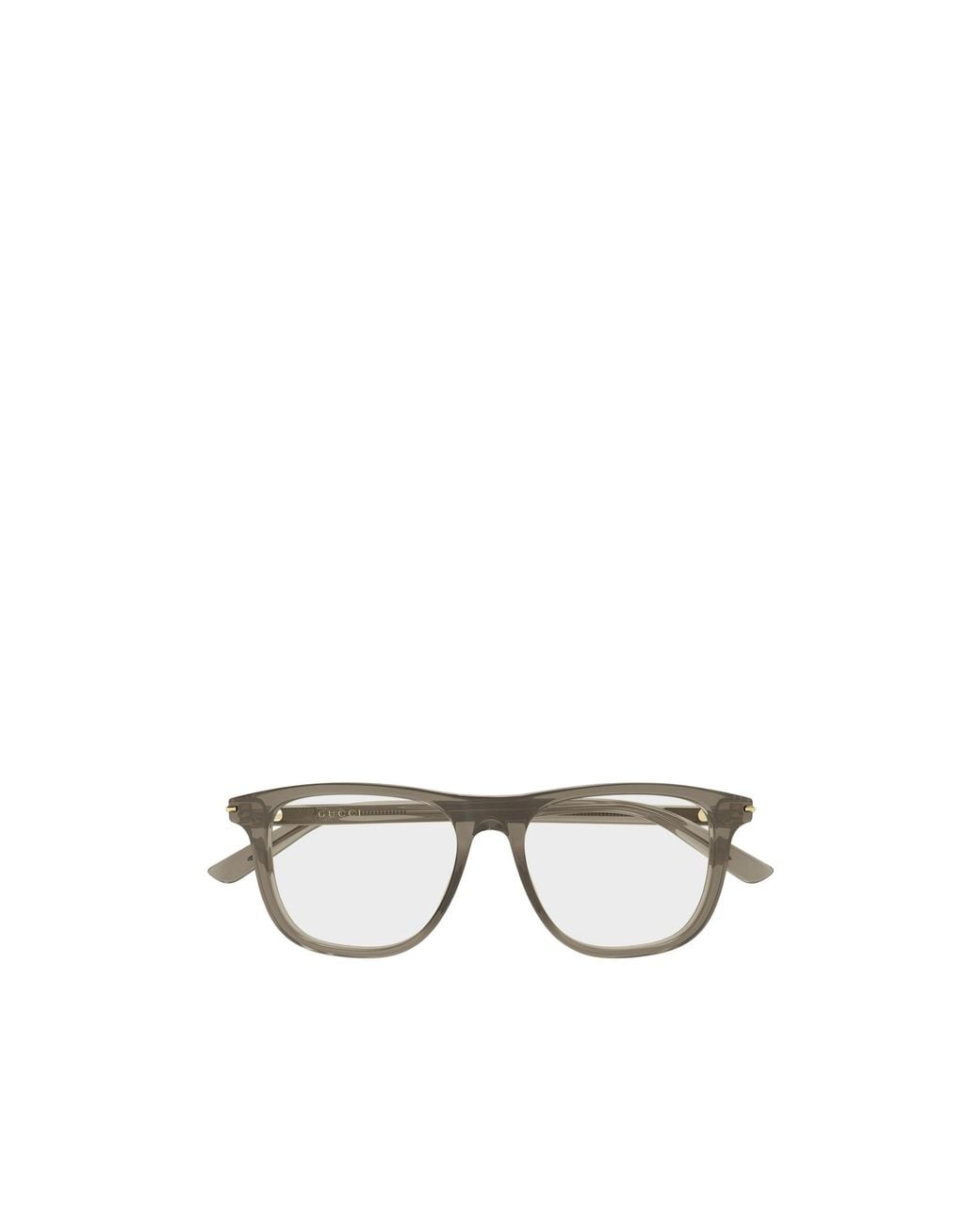Gucci Metallic Eyewear Square Frame Glasses for men