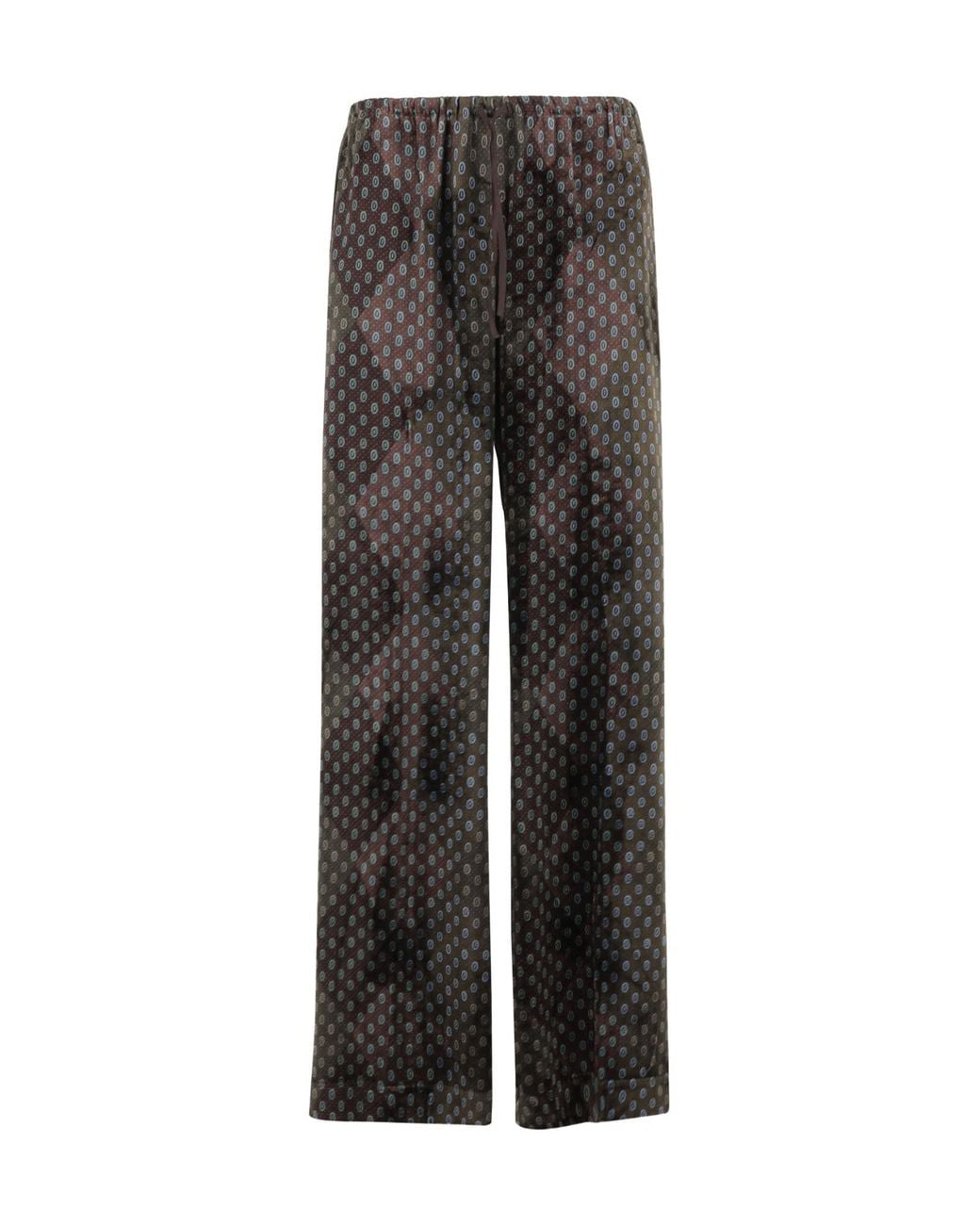 Dries Van Noten Gray Elastic Waist Casual Pants