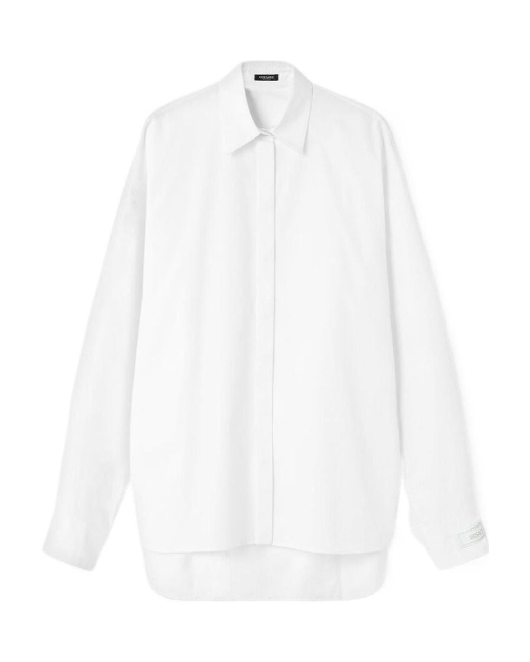 Versace White Long-Sleeved Button-Up Shirt