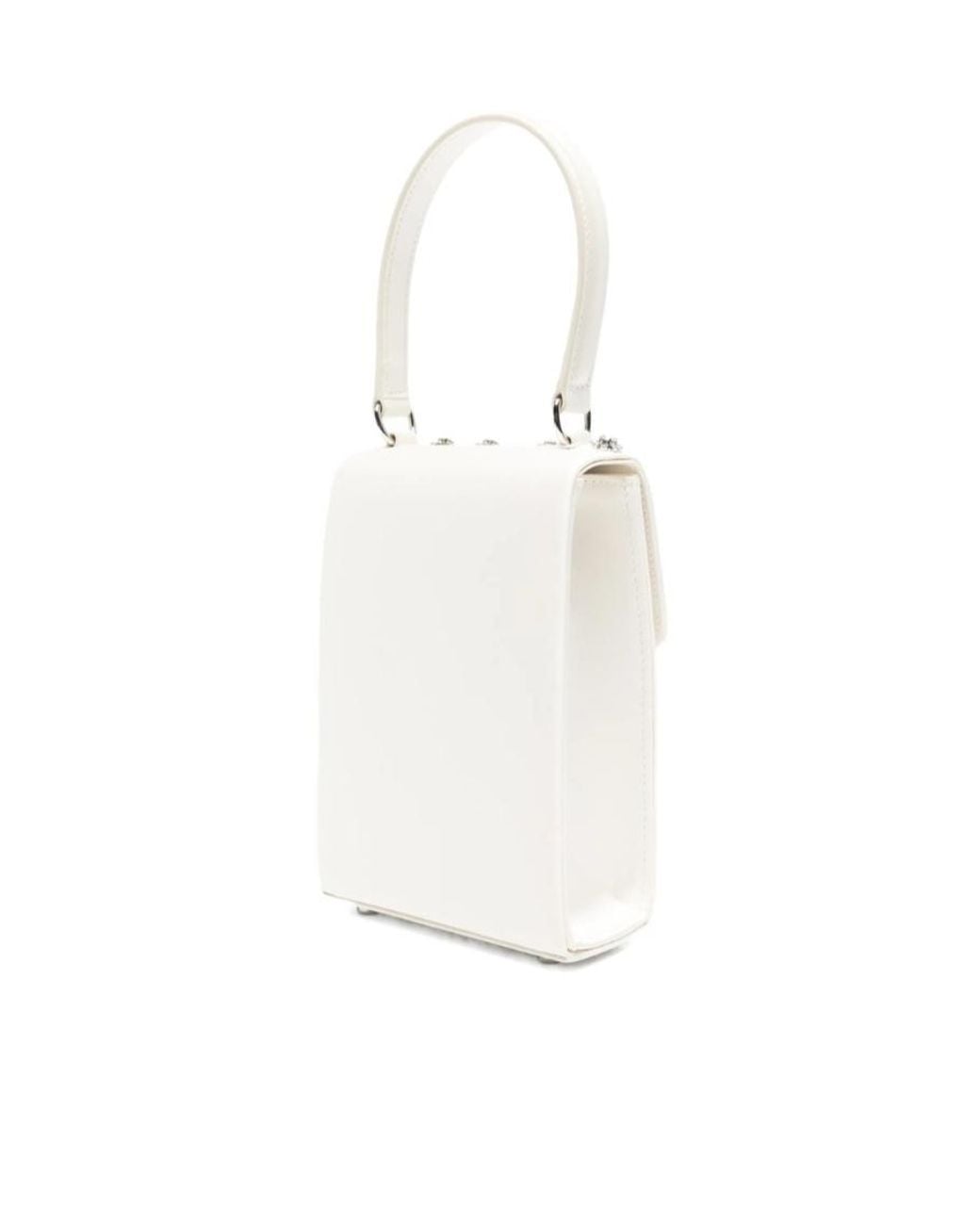 Self-Portrait White Embellished Chain Shoulder Bag