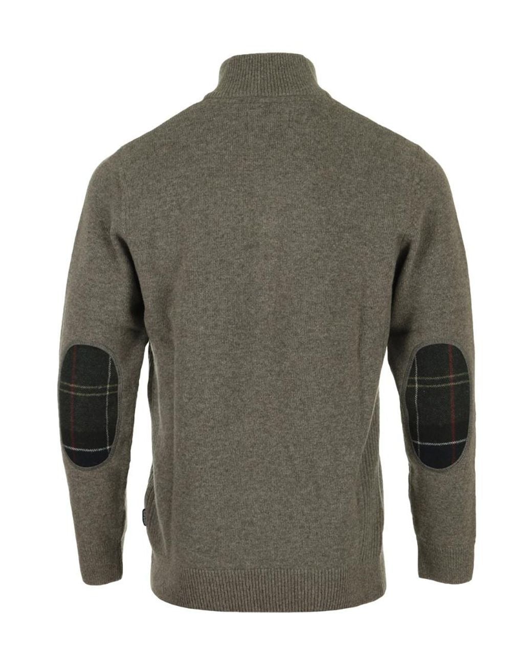 Barbour Green High-Neck Knitted Jumper for men